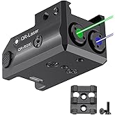 QR-Laser Red Green Blue Purple Laser Beams, Red Green Laser Light Combo, Compact Laser Beam for Handgun, Built-in USB Recharg