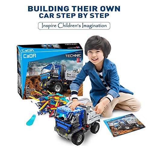 image for DOUBLE E Building Block 638Pcs RC Car Rechargeable Remote Control Dump