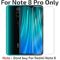 POPIO Tempered Glass Screen Protector For Xiaomi Redmi Note 8 Pro (Transparent) Full Screen Coverage (Except Edges) With Easy Installation Kit (Pack Of 2)