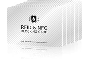 ZGAGFZ 3 Pack RFID Blocking Card, NFC Debit Credit Card Passport Protector, Entire Wallet Protection Blocker Set for Men & Women, Smart Slim Design Perfectly fits in Wallet and Purse-Silver