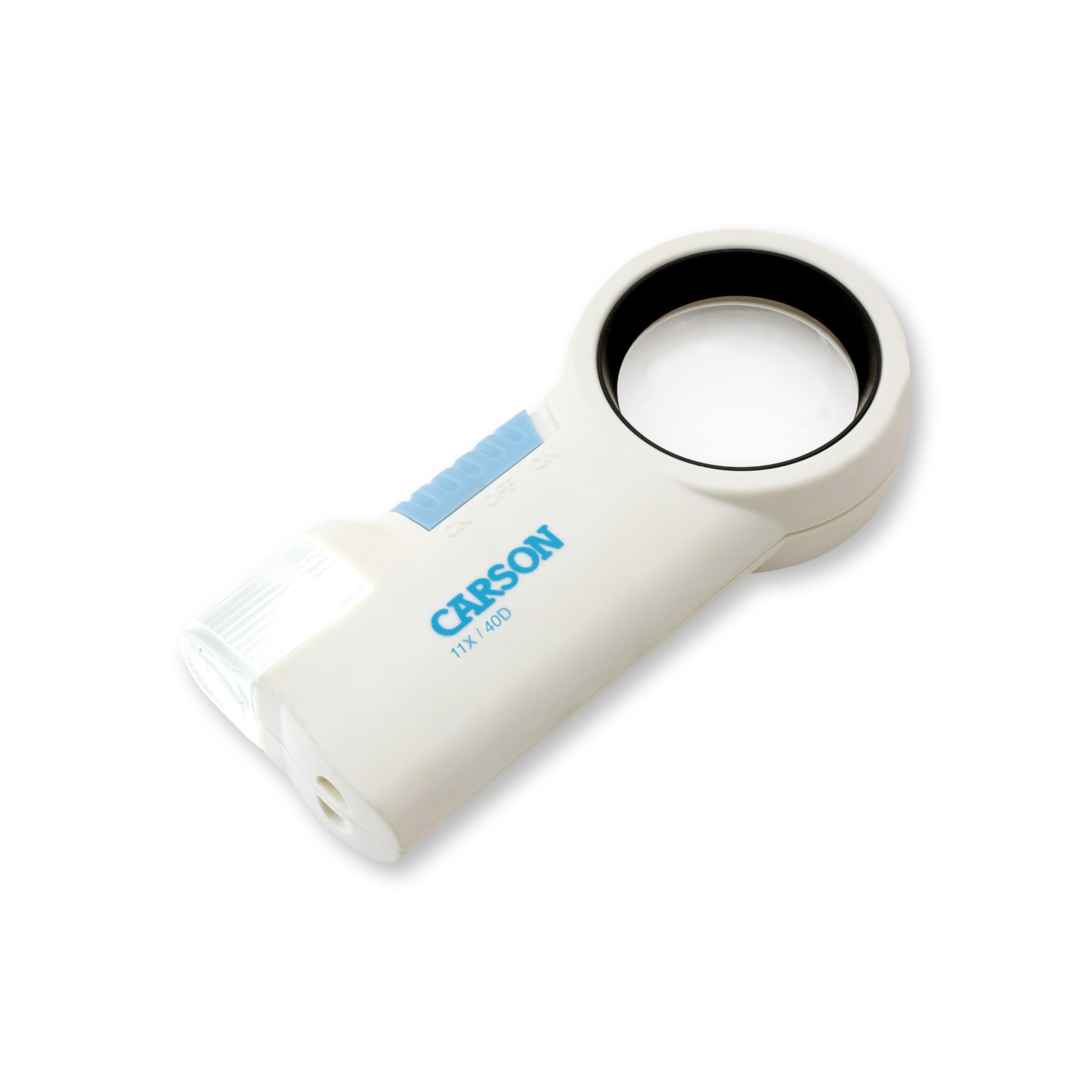 Carson MagniFlash Aspheric Lens 11x LED Lighted Magnifier and Flashlight Combo