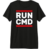 RUN CMD Funny Geek Nerd Computer IT Admin Informatics Premium Tri-blend T-Shirt