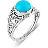925 Sterling Silver Gemstones Statement Rings for Women & Girls