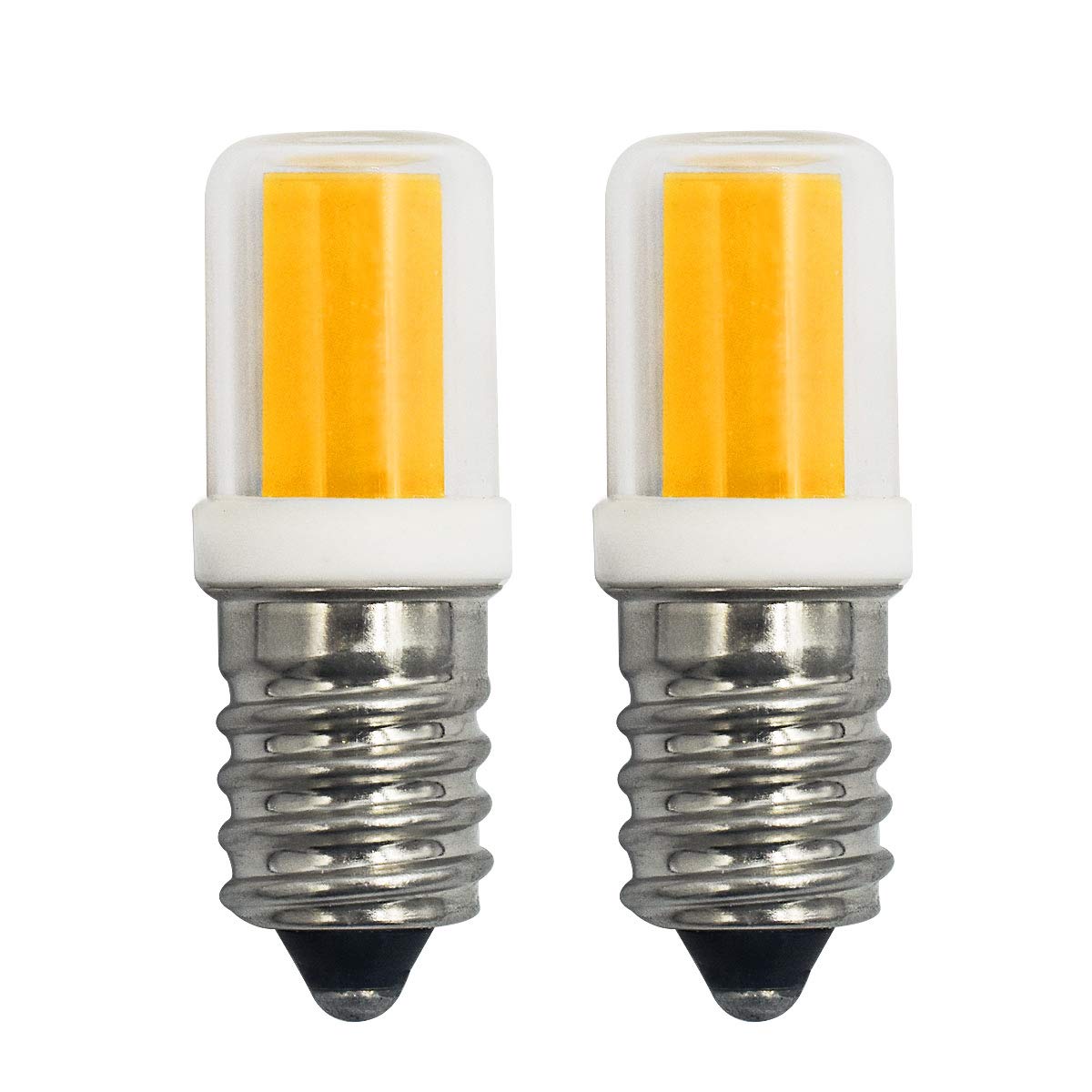 E14 LED Bulb 2W Equivalent Incandescent 25W 30W Light Warm White 3000K Salt Lamp Small Edison Screw 220V for Nightlight, Hood Lamp, Ceiling Fan, Table Lamp, Pack of 2