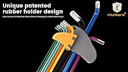 MULWARK Allen Wrench Set 28-Piece with Extra Long