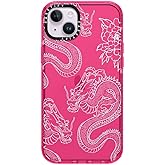 CASETiFY Impact iPhone 14 Plus Case [4X Military Grade Drop Tested / 8.2ft Drop Protection] - Dragons - Bubblegum