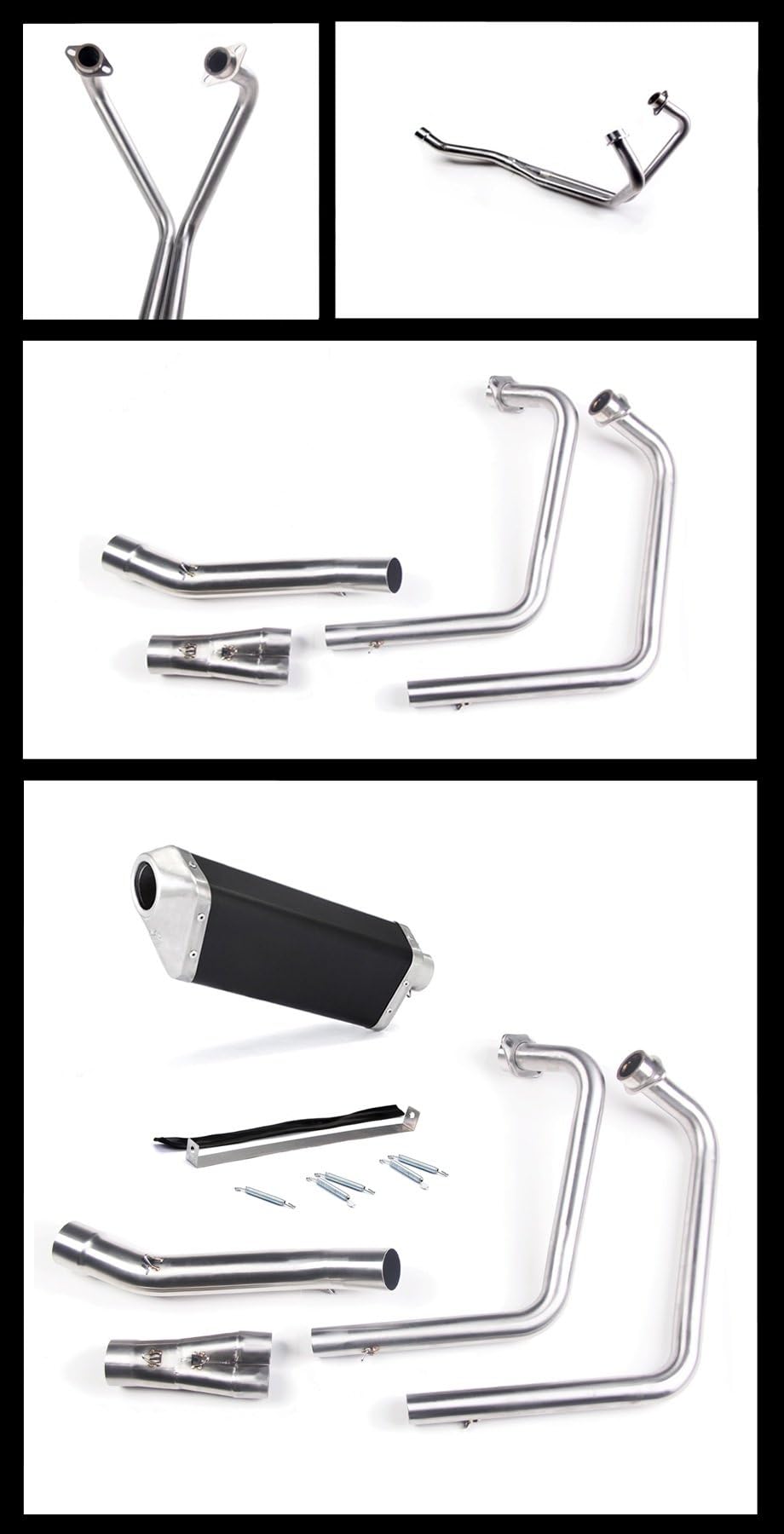 Suzuki Inazuma 250 / GW 250 / GSR 250 Danmoto JISU Black Exhaust