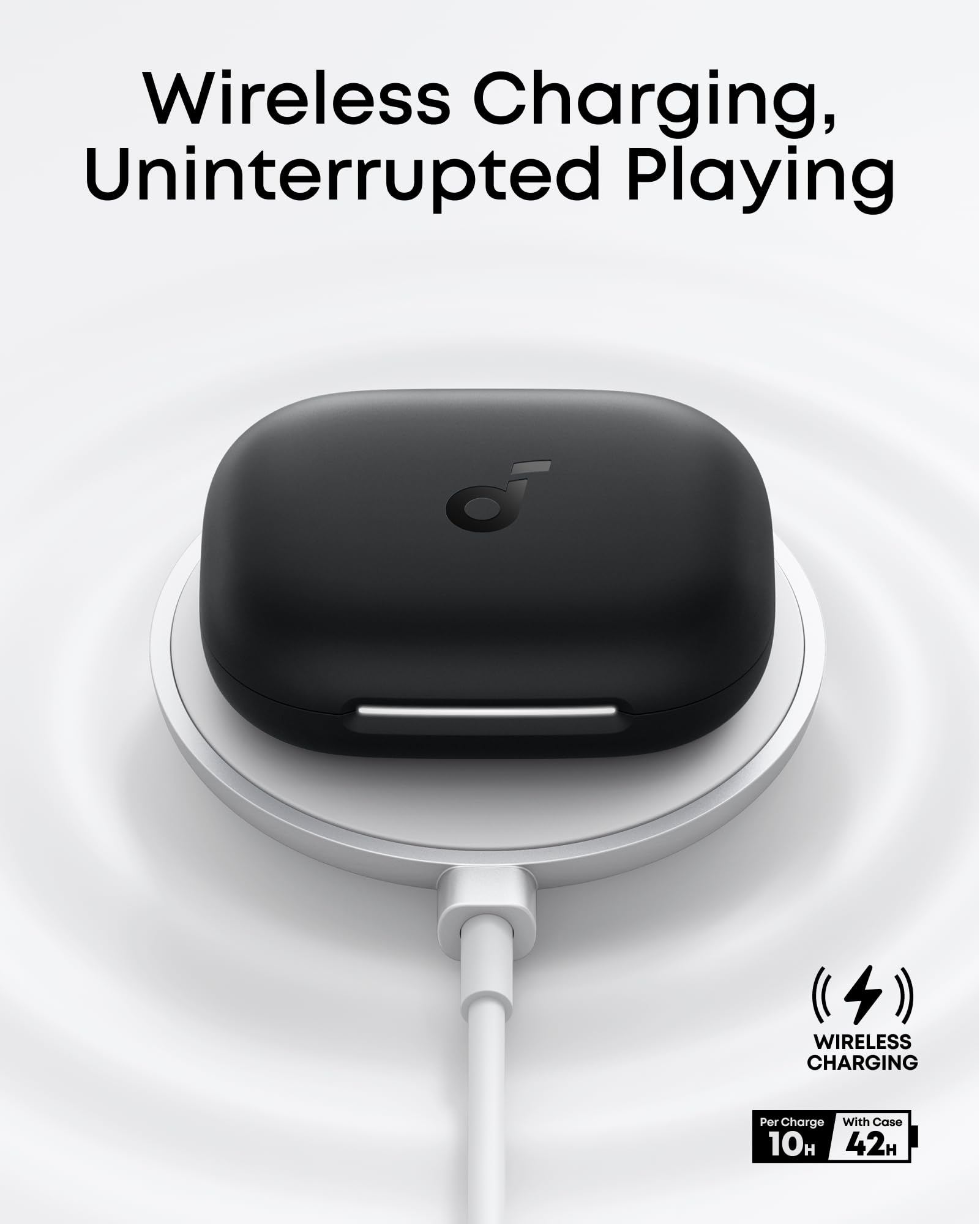 soundcore AeroFit 2 by Anker, Open-Ear Headphones, Real-Time Translation Earbuds, 4 Adjustable Positions for Every Ear Size, 2× Richer Bass, Hi-Res, 42H Playtime, IP55,AI Clear Calls,Wireless Charging