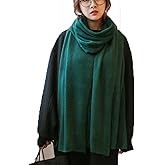 Wander Agio Womens Warm Winter Infinity Scarves Set Blanket Scarf Pure Color