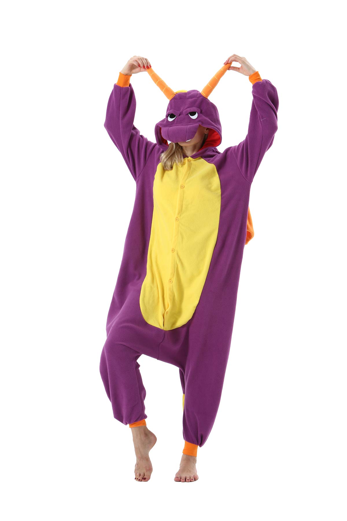 SimZoo Adult Pajamas Unisex Animal Onesies Novelty Nightwear Halloween Chirstmas Homewear Onepiece Cosplay Costume M