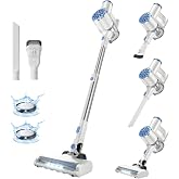 VIPSUN Cordless Vacuum Cleaner with Self-Standing, LED Screen Stick Vacuum Cleaners for Home, Lightweight Powerful Suction Vacuum,Rechargeable Vacuum for Carpets, Pet Hair, Hardwood Floors