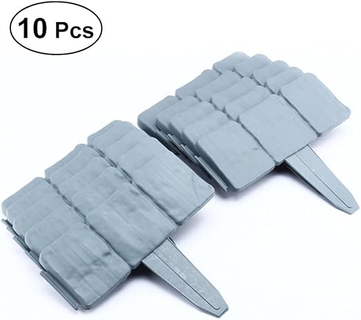 ounona 100 Stein Effekt gepflasterten Kunststoff Rasenkante Grenze