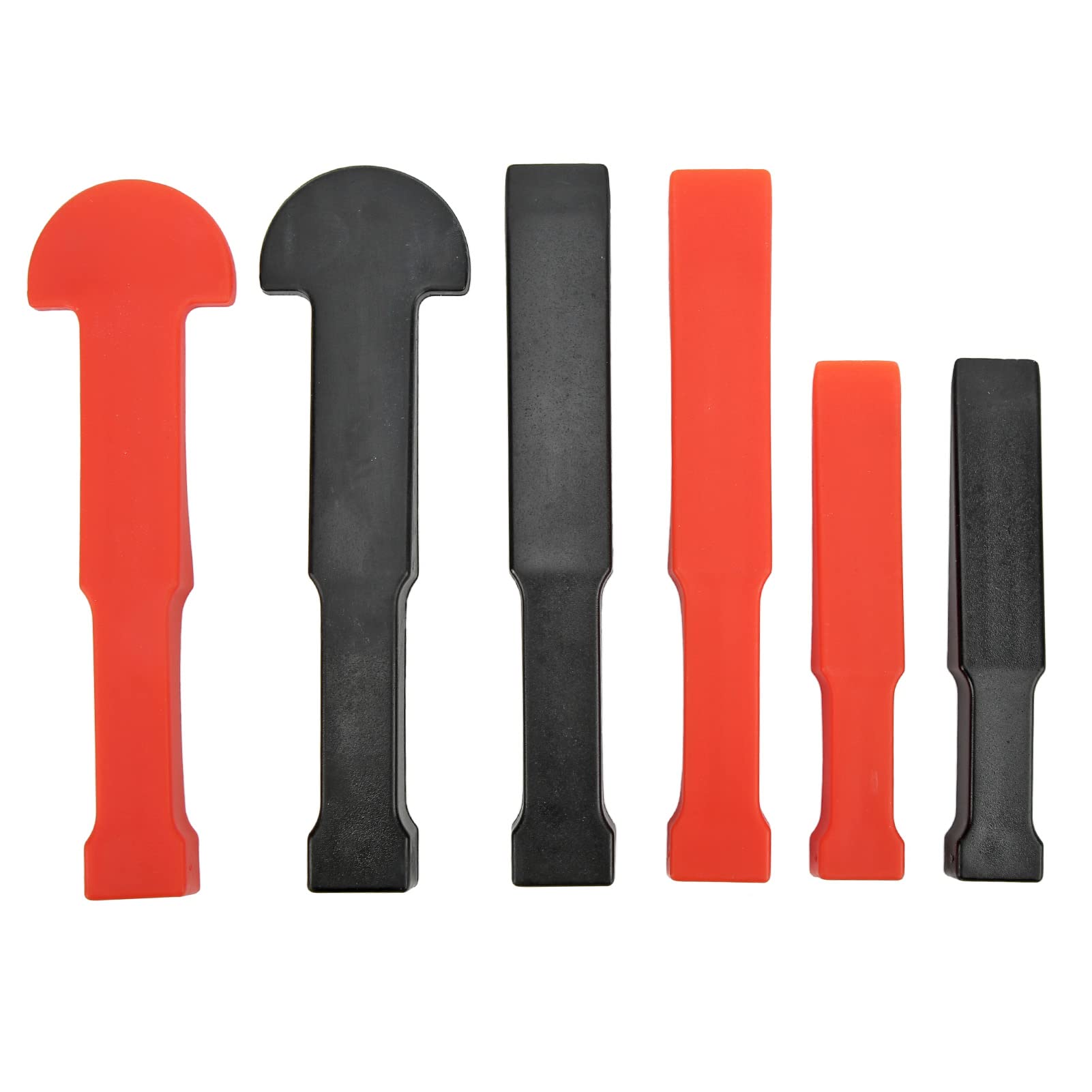 CHICIRIS Car Trim Removal Tool Kit 6pcs Non Marring Pry Bar Set Universal ABS Multi Wedge Panel Trim Moulding Pry Tool Kit Auto Body Repair