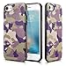 iPhone 7 Leather Case, Xoomz Genuine Leather Camouflage Series Back Cover with TPU Frames in Ultra Slim Design Camo Cases with Metal Plate for Apple iPhone 7 (Marsh Camo)