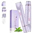 Velvissa Silksnip Hair Trimmer, Portable Dual-Head Women's Body Shaver, Bikini Trimmer for Women, IPX7 Waterproof Wet and Dry Hair Trimmer for Face, Body & Legs (Purple)
