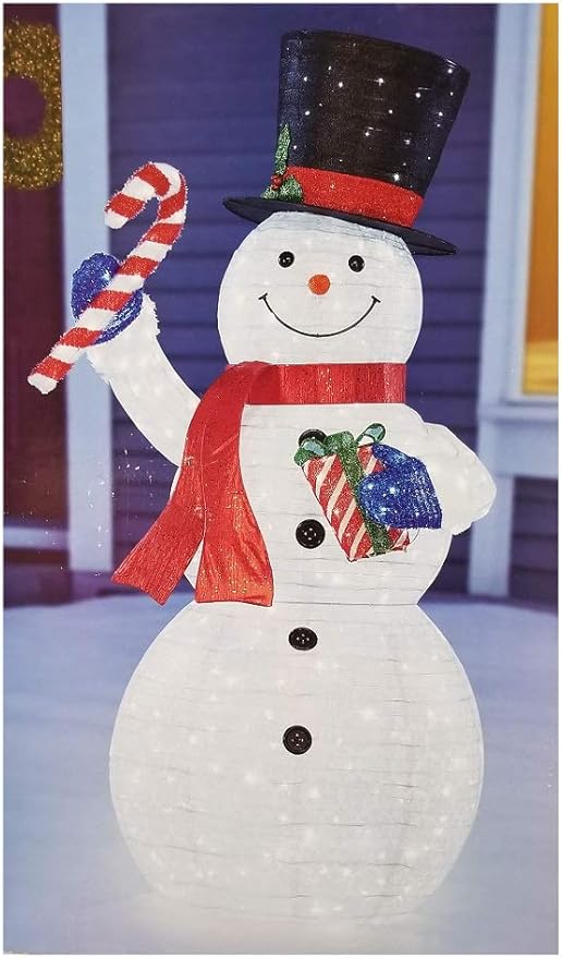 Sesame street SNOWMAN 84" LED Pop-Up Indoor Outdoor Easily Collapsible: Amazon.ca: Home & Kitchen