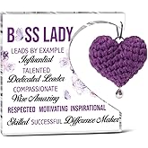 Thank You Gifts For Women Coworkers, Boss Lady Appreciatioan Acrylic Plaque Gifts For Employees Boss Colleague