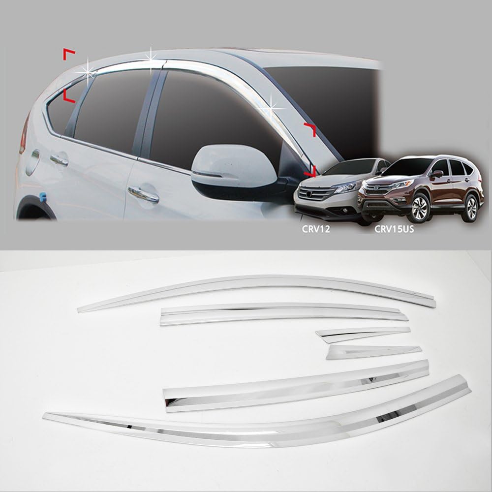 Chrome Door Visor For 20122016 HONDA CRV Automotive