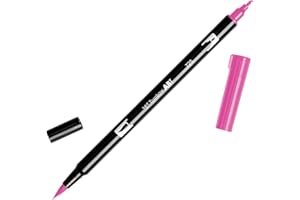 Tombow Dual Brush Pen Art Marker, 725 - Rhodamine Red, 1-Pack
