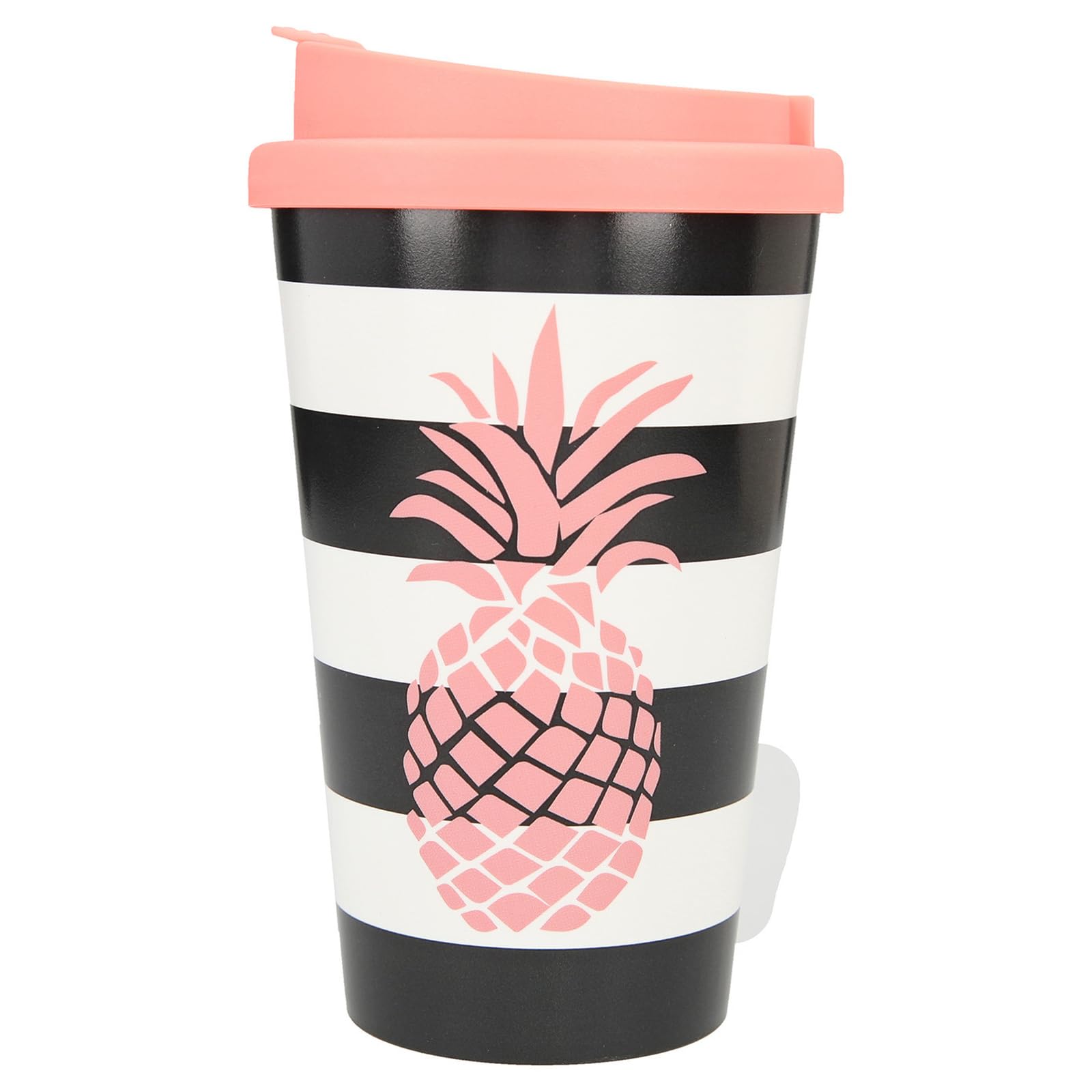 Depesche 2180.017 to-Go Plastic Mug with Motif, 350 ml, Pineapple, Multi-Coloured