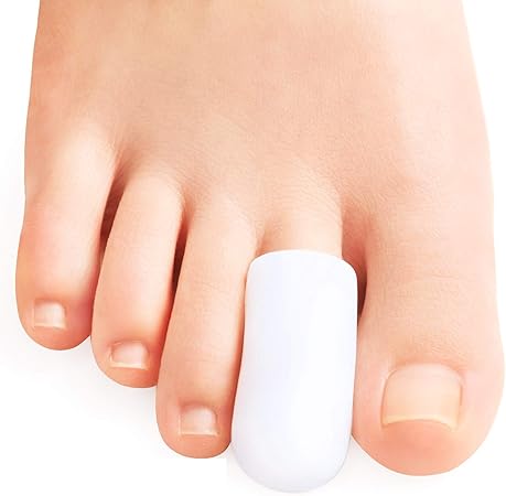 Amazon Sumifun 10個入り 足指保護キャップ つま先プロテクター シリコン 予防魚の目 泡で たこ 白い 5ペア 足 指 キャップ Sumifun 外反母趾 内反母趾用