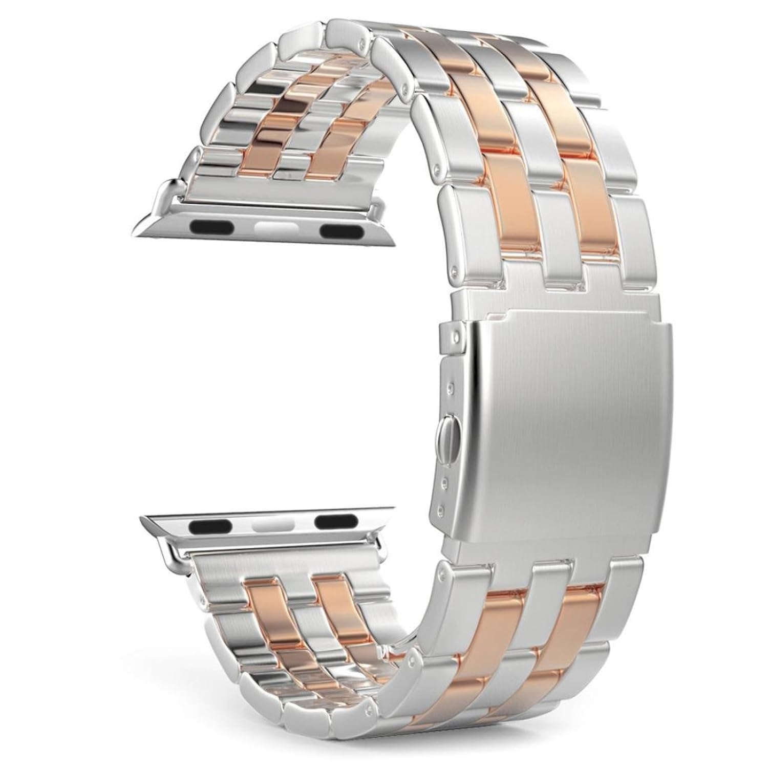 バンドの Ankolaステンレススチール時計ストラップ交換バンドブレスレットapple Watchシリーズ1 2 42 Mm 38mm ローズゴールド Silver B071sdtcz9 時計バンド Www Canlanyhl Com