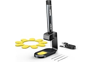 Cordless Soldering Iron Kit - 12s Rapid Heat USB-C Rechargeable Soldering Iron with LED Screen, Gravity Sensor, 3 Tips & Meta