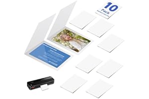 10 Pack 3 x 4 Inch Laminator Carrier Sleeve Business Card Size Thermal Laminating Carriers Sheets Protection Thermal for All 