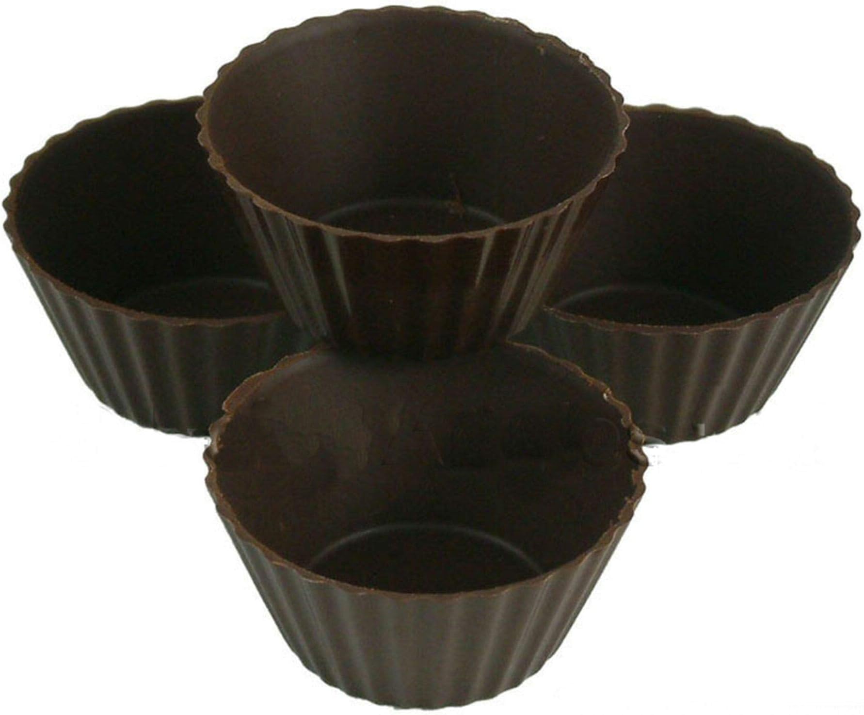 Ravico Round Victoria Dark Chocolate Cupcake Cases - 1x182pcs