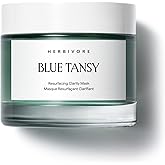 HERBIVORE Blue Tansy BHA & Enzyme Pore Refining Mask - Naturally Clarifies Acne, Blemishes & Redness, Vegan & Cruelty-Free, 60 mL / 2.02 oz