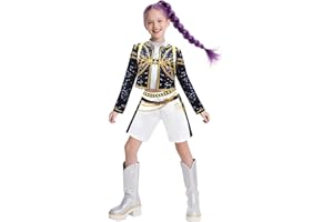 Tactzen Kids Girls Singer Fancy Outfits Novetly Fashion Clothes Sets Stage Performance Merch