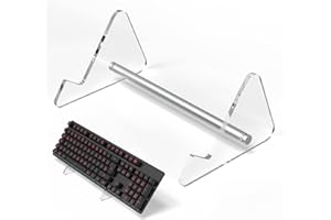 YIMAGUJRX RUNJRX Keyboard Stands 1-Tier, Mechanical Keyboard Acrylic Display Stand, Transparent Acrylic Keyboard Stand, Holder Stand For Gaming Keyboards(1Pcs)