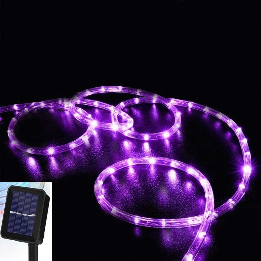 EONLYX Solar Rope Lights Outdoor, 23ft 50LED Outdoor Rope String Lights Waterproof Copper Tube Wire String Lights for Garden,Yard, Path, Fence, Stairs, Backyard, Patio