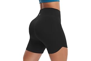 baleaf Women's 5" Biker Shorts High Waisted Workout Short Tummy Control Athletic Gym Yoga with Pocket