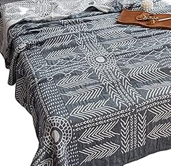 MEJU Indian Boho Muslin Summer Boho Blanket Throw