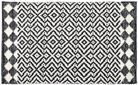 Company C Odeon Accent Rug, 2' x 3' Doormat, Black