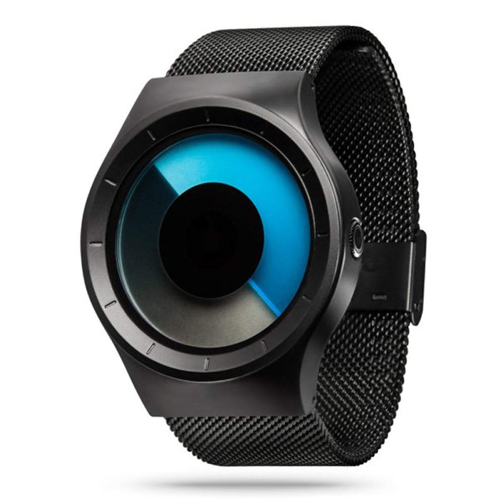 Watches Men Thin Minimalist Black Mesh Stainless Steel Waterproof...