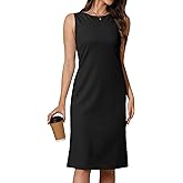 Wldrsd Women Business Sheath Midi Dress, 2025 Summer Sleeveless A-line Slimming Work Pencil Skirt