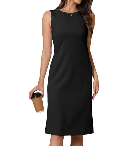 RACHEL ZOE Womens Black Faux Leather Trim Tweed Sleeveless Crew Neck Above The Knee Sheath Party Dress Size 14 : Clothing, Shoes & Jewelry