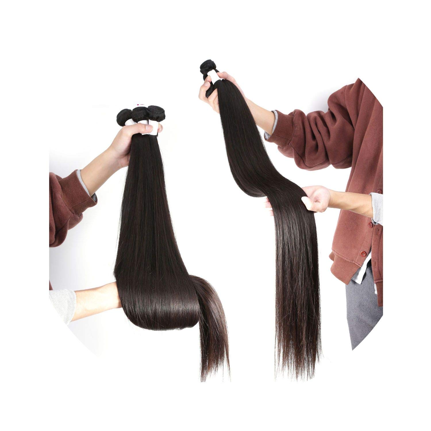 Amazon Com 30 32 34 36 38 40 Inch Bundles Straight Peruvian
