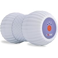 LOOKEE Vibrating Massage Roller for Plantar Fasciitis - Proudly Canadian 4-Speed Peanut Massage Ball for Deep Tissue Therapy 