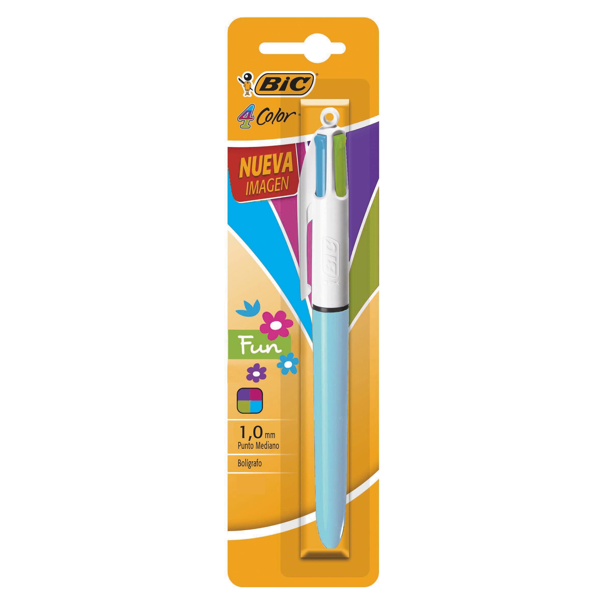 BIC 4-Color Fashion Ball Pen, Medium Point (1.0mm), Assorted Inks, 1-Count — image 1