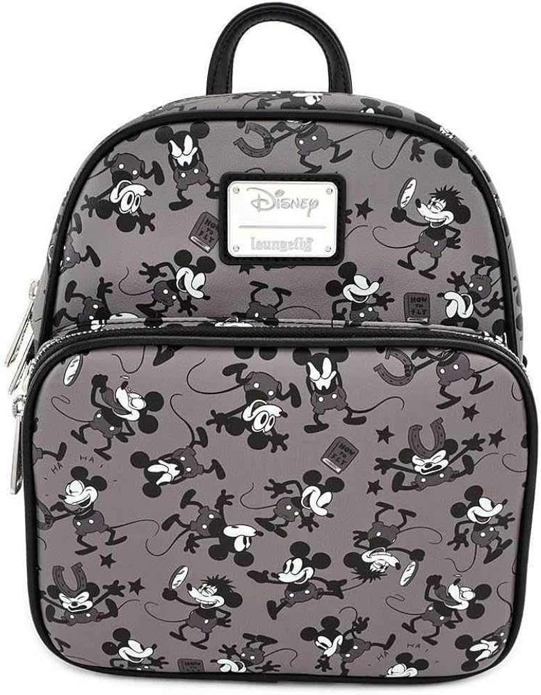 loungefly disney mickey mouse allover print mini backpack