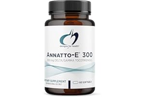 Designs for Health Annatto-E 300mg Tocotrienols Vitamin E - Delta + Gamma Tocotrienols to Support Heart Health, Eye Health, Healthy Aging - DeltaGold Antioxidants Supplement (60 Vitamin E Softgels)