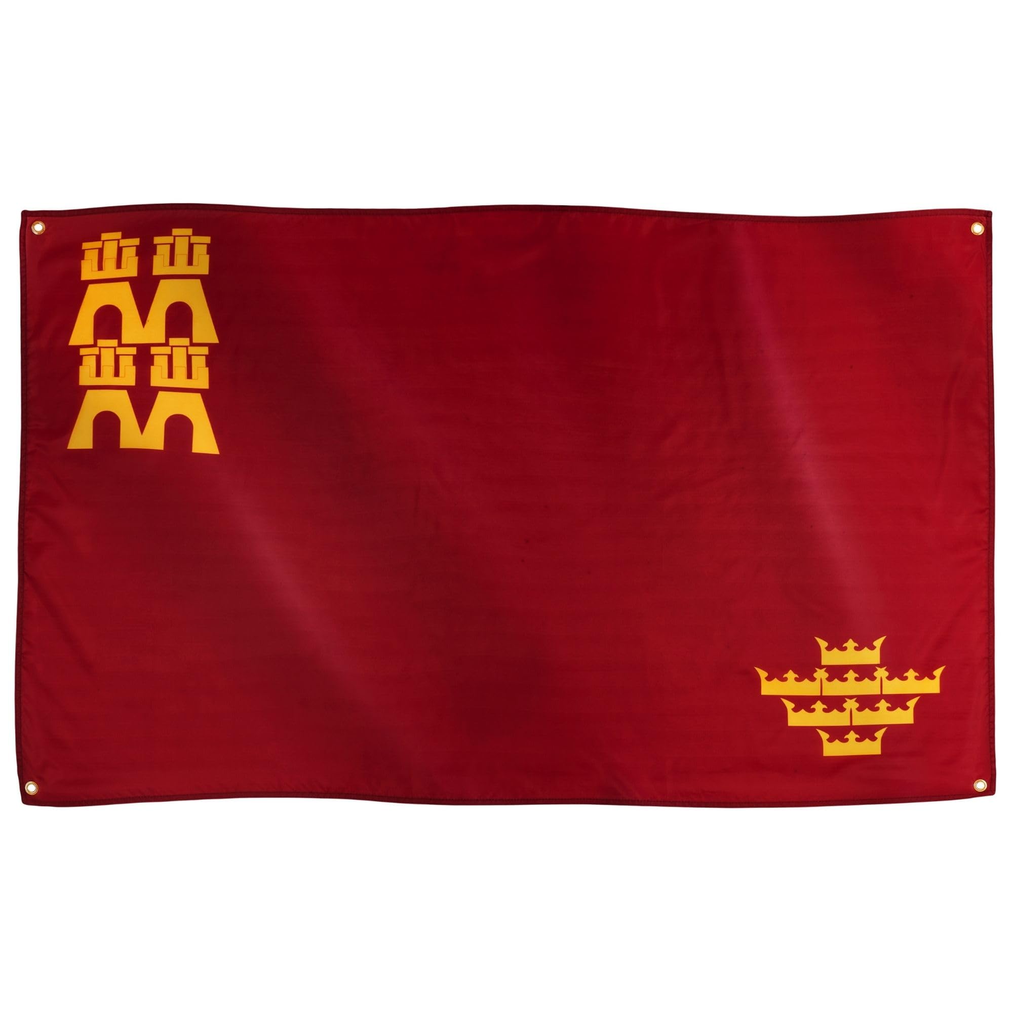 Runesol Murcia Flag, 91x152cm, 3ft x 5ft, 4 Grommets, Eyelet In Every Corner, Region of Murcia, Múrcia, Premium Flags, Inside, Outside, Vivid Colours, Labour Day — image 1
