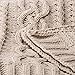 Battilo Light Grey Throw Blanket for Couch, Woven Chenille Knit Throw Blanket Versatile for Chair, 51 x 67 Inch Super Soft Warm Decorative Blanket for Bed, Sofa and Living Room