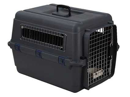 Smarty Pet Paws for a Cause Fight Plastic Iata Approved Cage (Black, 28 Inch)