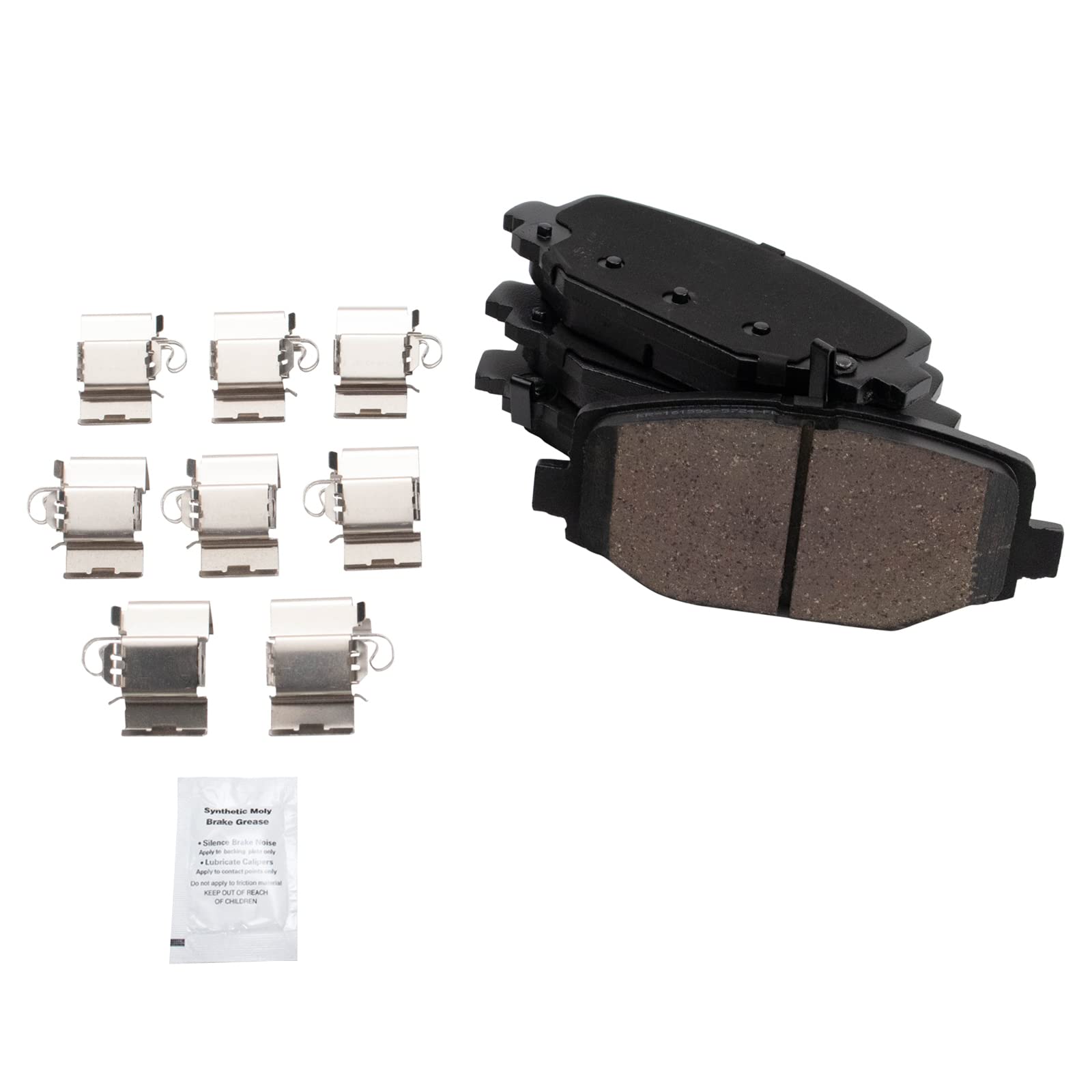 TRQ Rear Brake Pads Ceramic Compatible with