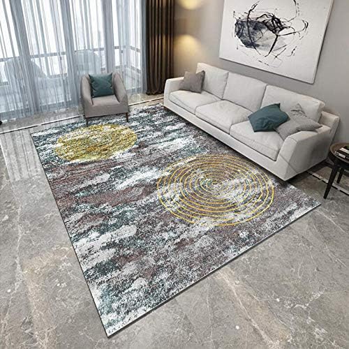 YQZS Carpet Modern Minimalist Carpet Abstract Gradient Circle Soft Feeling And Compact Construction With,200X300Cm(79X118Inch)