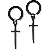 Sacina Gothic Black Sword Earrings, Dagger Knife Earrings, Christmas New Year Jewelry Gift For Women